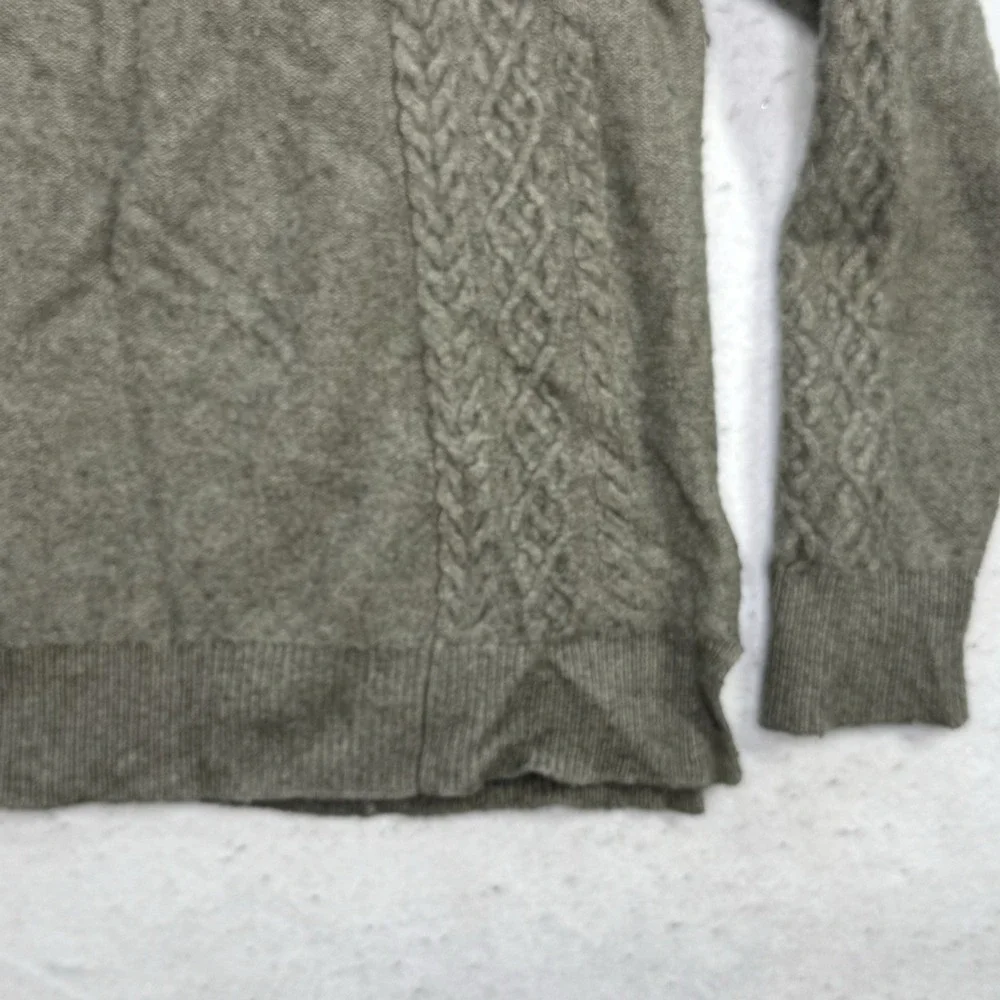 Aventura Sweater Womens Medium / Large Merino Wool Blend Cable Knit Mock Neck - Picture 13 of 13